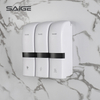 Saige Bathroom Wall Mount Three in One Manual Hand Sanitizer Dispenser