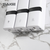 Saige Bathroom Wall Mount Three in One Manual Hand Sanitizer Dispenser