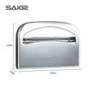 Silver Stainless Steel Airport Paper Seat Cover Dispenser