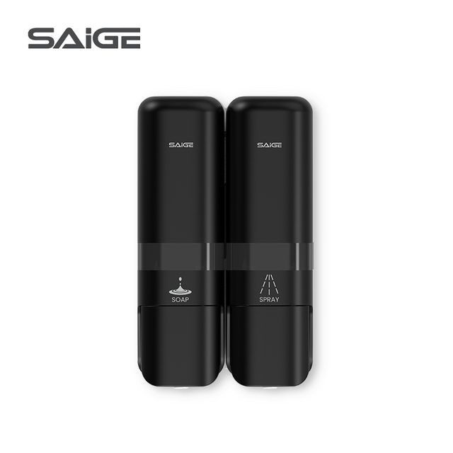 Saige Wall Mounted Two Liquid Hand Soap Dispensers for Hotel