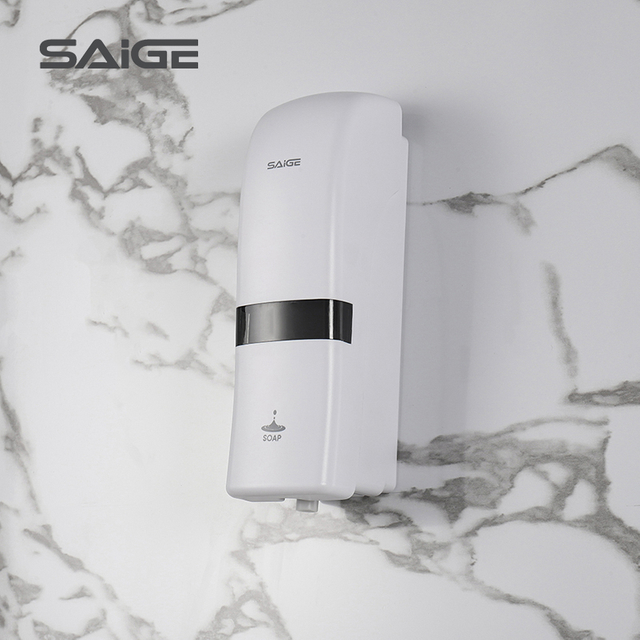 White ABS Hotel Manual Sanitizer Dispenser