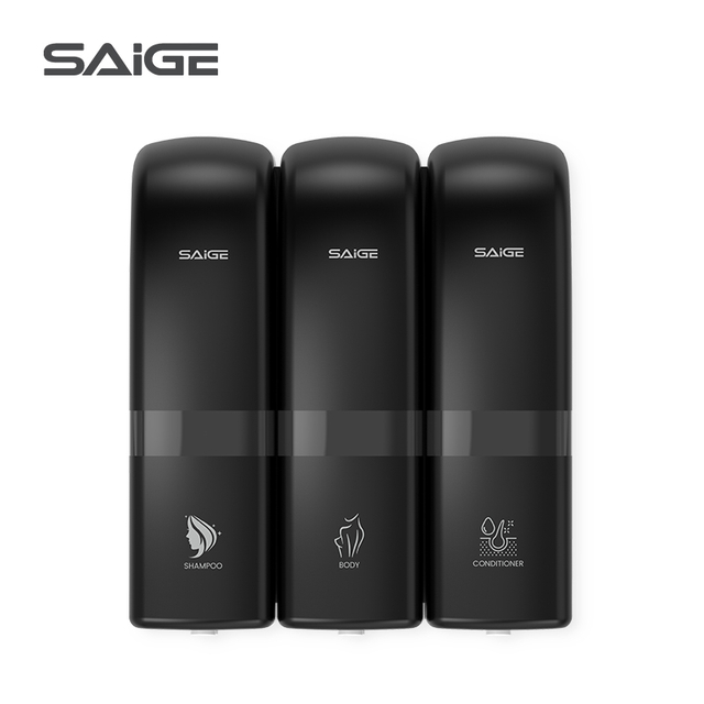 Saige Bathroom Wall Mount Triple Manual Hand Soap Dispenser