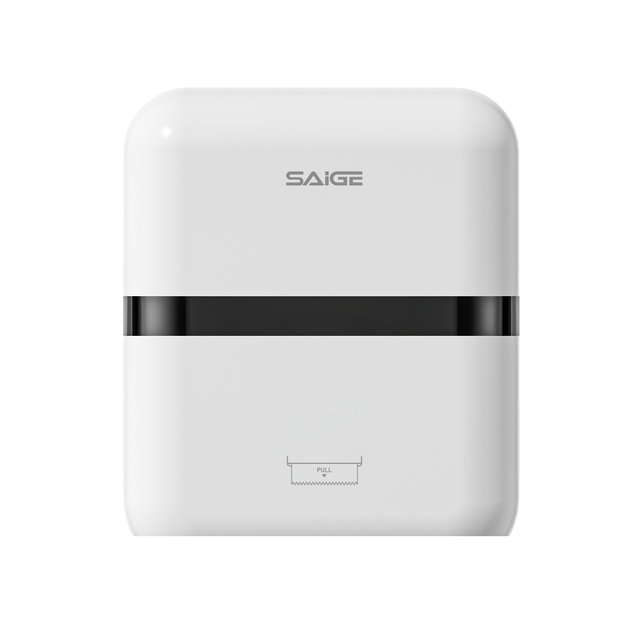 Saige ABS Plastic Wall Mounted Jumbo Roll Tissue Auto Cut Paper Towel Dispenser