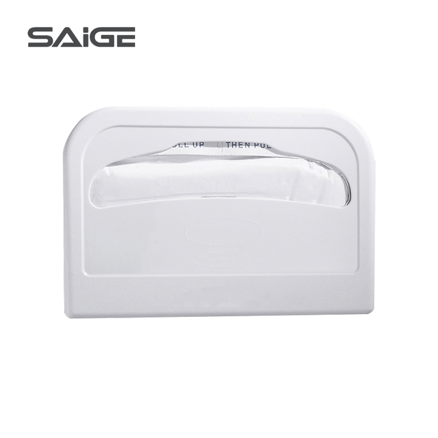 White Rectangular Restaurant Paper Seat Cover Dispenser