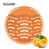 Yellow Heart-Shaped Orange Fragrance Urinal Screen