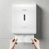 Saige Wall Mounted Jumbo Roll Paper Towel Dispenser with Manual Pull Auto Cut