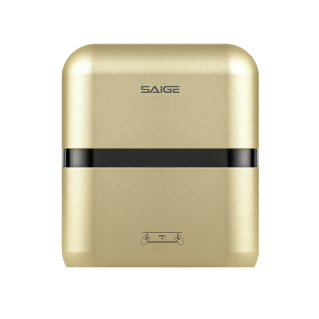 Saige Gold ABS Wall Mounted Jumbo Roll Paper Towel Dispenser Auto Cut