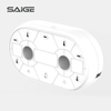 Saige ABS Plastic Wall Mounted Double Roll Paper Towel Dispenser