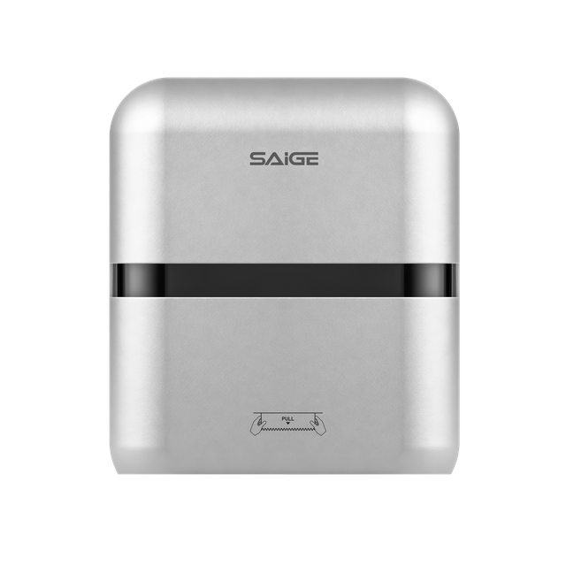 Saige Silver ABS Wall Mounted Jumbo Roll Paper Towel Dispenser Auto Cut Paper Dispenser