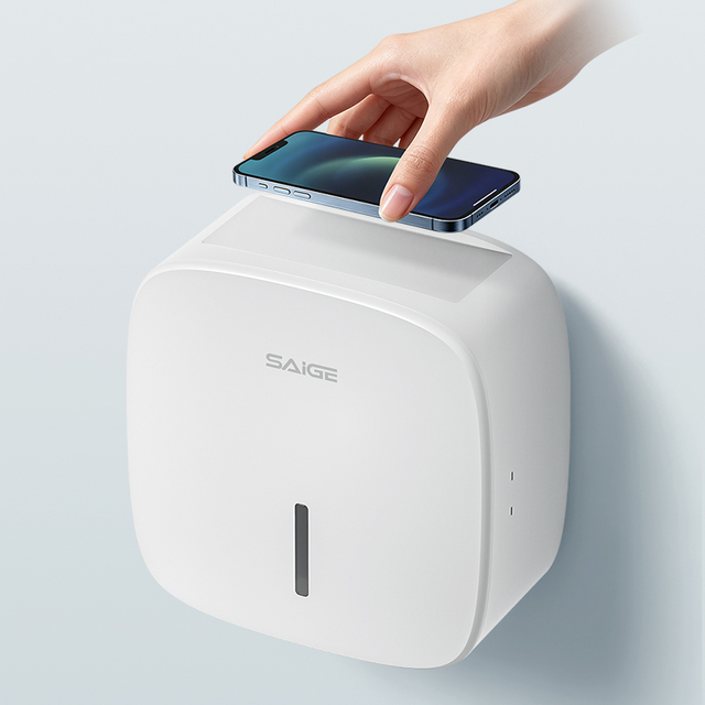 Saige New ABS Plastic Wall Mounted Paper Towel Dispenser for Roll Tissue Paper